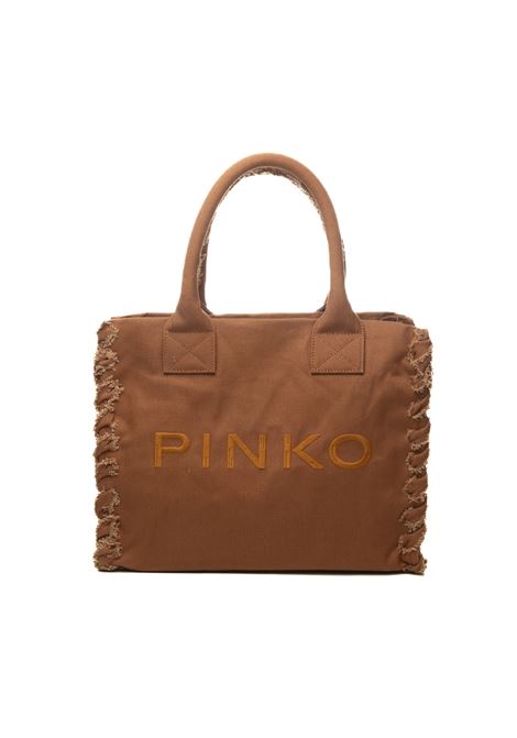 beige beach shopper handbag PINKO | 106673-A3A4BEACH SHOPPER-L08